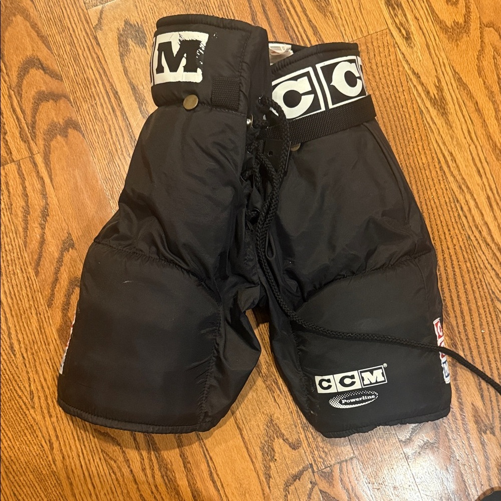 CCM Kids Black Hockey Pants M